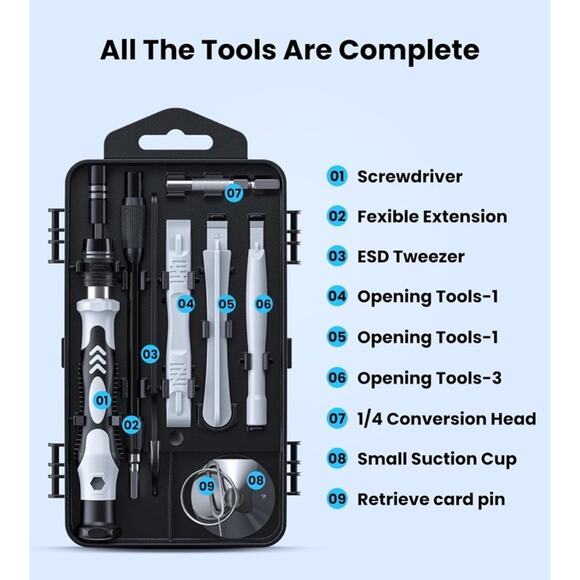 🔥115-in-1 Pro Precision Mini Screwdriver Set BNWT🔥 - Picture 6 of 7